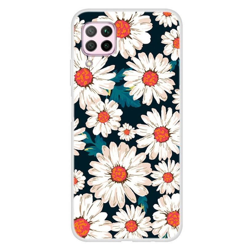 Capa Para Huawei P40 Lite Margaridas