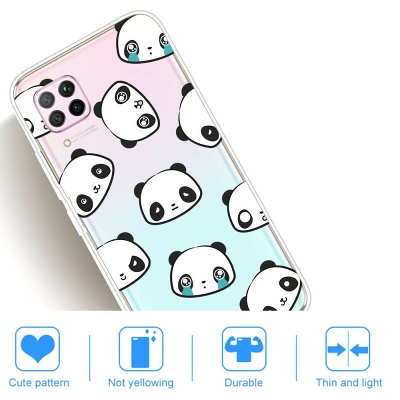 Capa Para Huawei P40 Lite Pandas Sentimentais