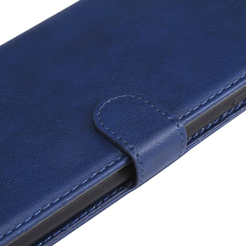 Capa Flip Para OnePlus 8 De Cordão Efeito De Couro Com Tiras