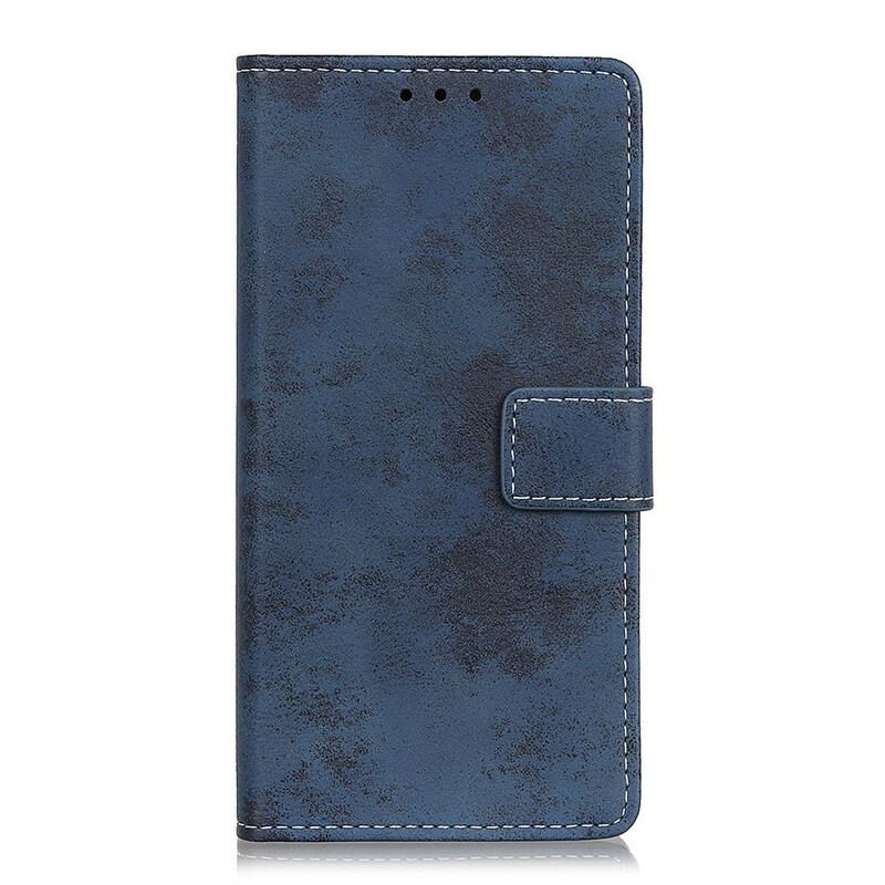 Capa Folio Para OnePlus 8 Efeito Couro Vintage