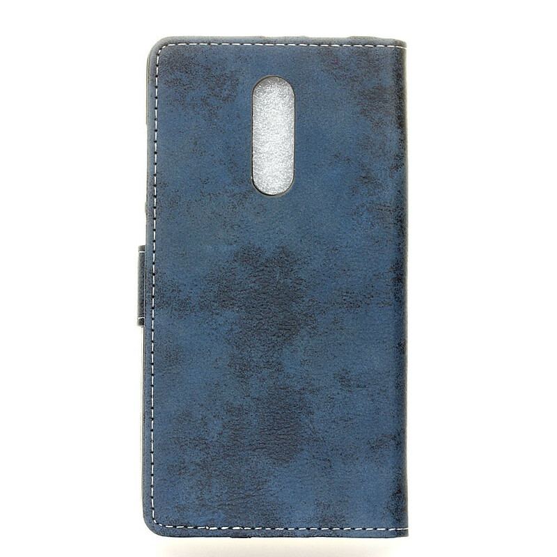 Capa Folio Para OnePlus 8 Efeito Couro Vintage