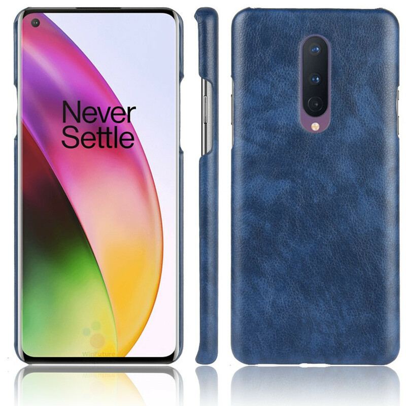 Capa Para OnePlus 8 Efeito Couro De Desempenho Lichia