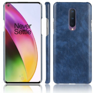 Capa Para OnePlus 8 Efeito Couro De Desempenho Lichia