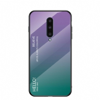 Capa Para OnePlus 8 Olá Vidro Temperado