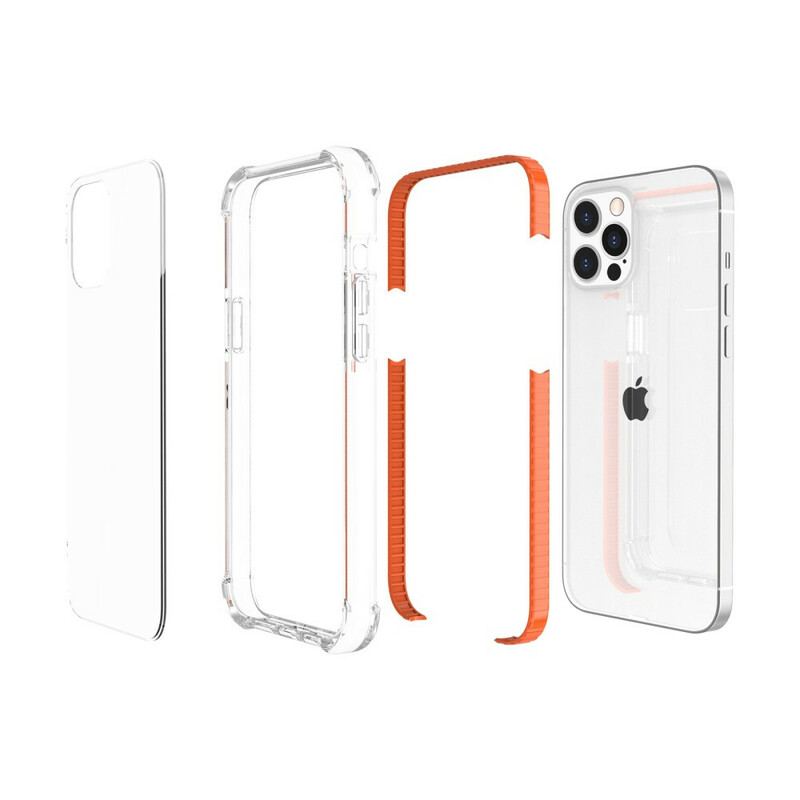 Capa De Celular Para iPhone 13 Pro Bordas De Silicone Transparente