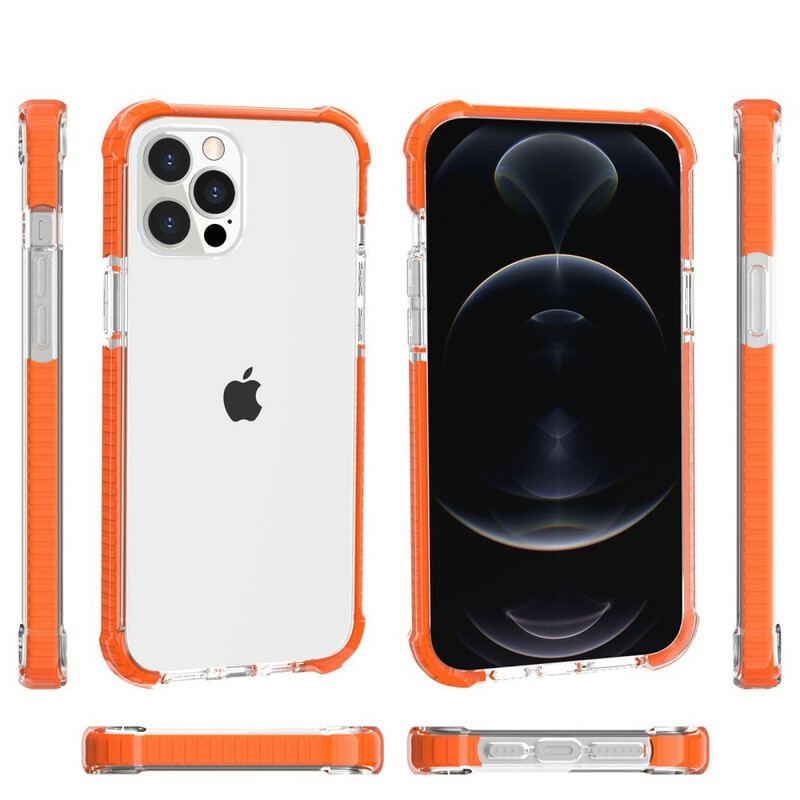 Capa De Celular Para iPhone 13 Pro Bordas De Silicone Transparente