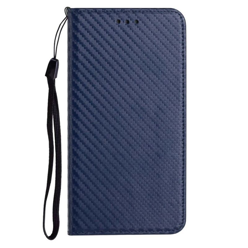 Capa De Celular Para iPhone 13 Pro De Cordão Flip Correia De Fibra De Carbono