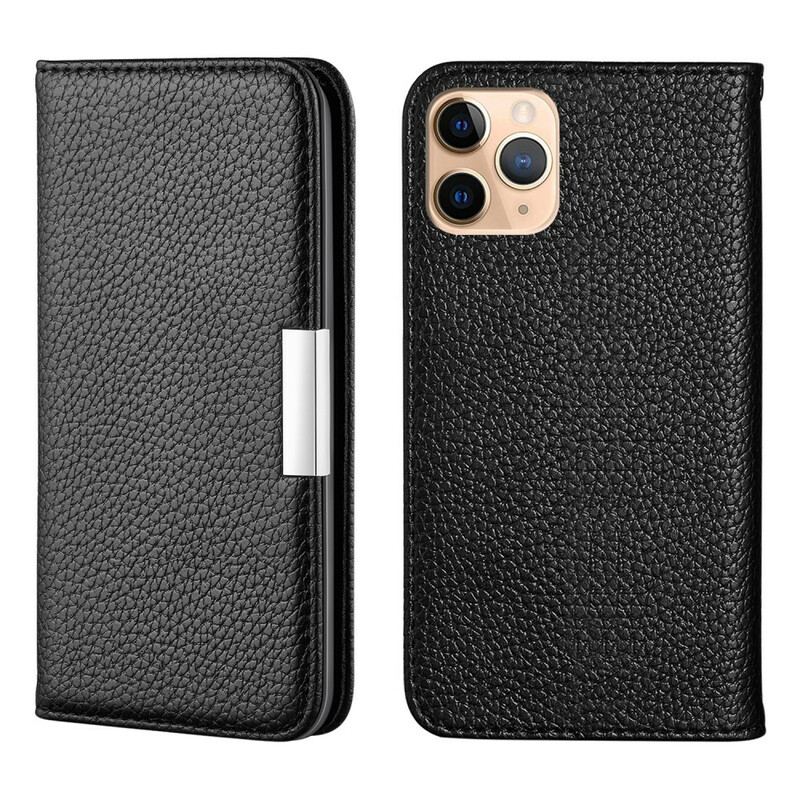 Capa De Celular Para iPhone 13 Pro Flip Couro Falso Lichia Ultra Chic