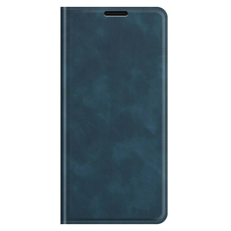 Capa De Celular Para iPhone 13 Pro Flip Efeito Couro Macio Seda