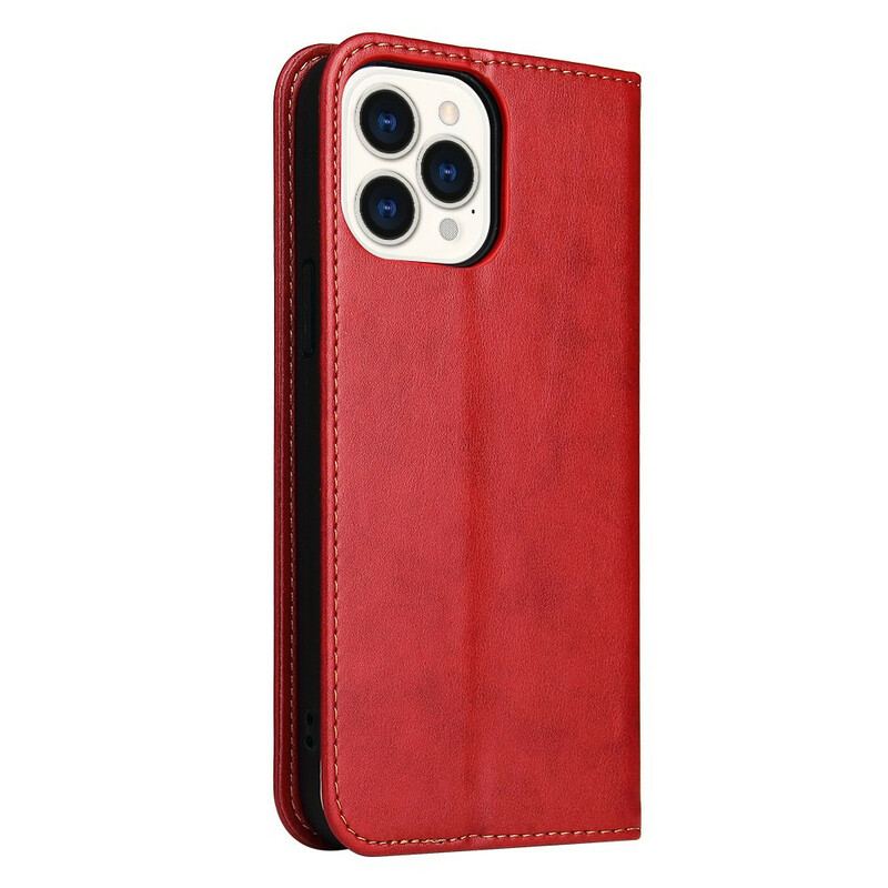 Capa De Celular Para iPhone 13 Pro Flip Imitação De Couro Sobriedade