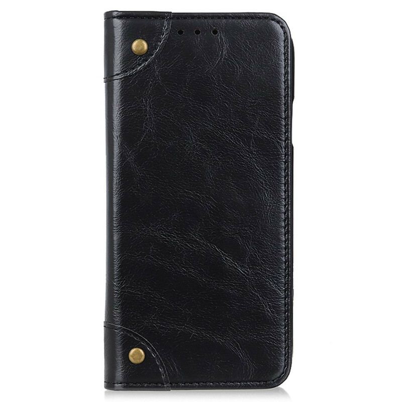 Capa De Celular Para iPhone 13 Pro Flip Rebites Antigos