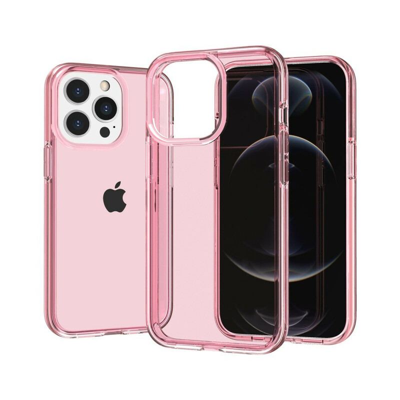 Capa De Celular Para iPhone 13 Pro Transparente Matizado