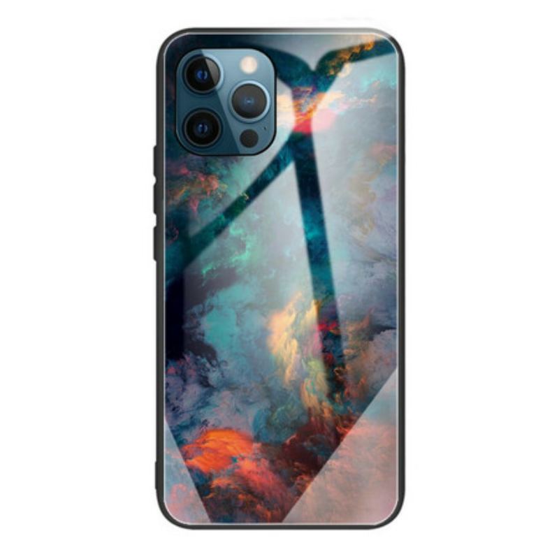 Capa De Celular Para iPhone 13 Pro Vidro Temperado Celeste