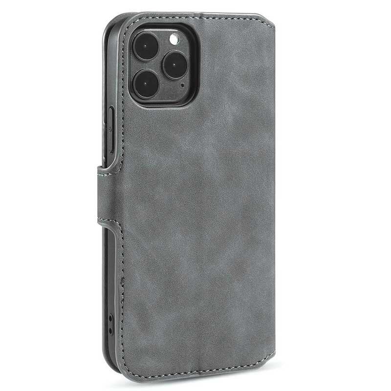 Capa De Couro Para iPhone 13 Pro Dg.ming Retro