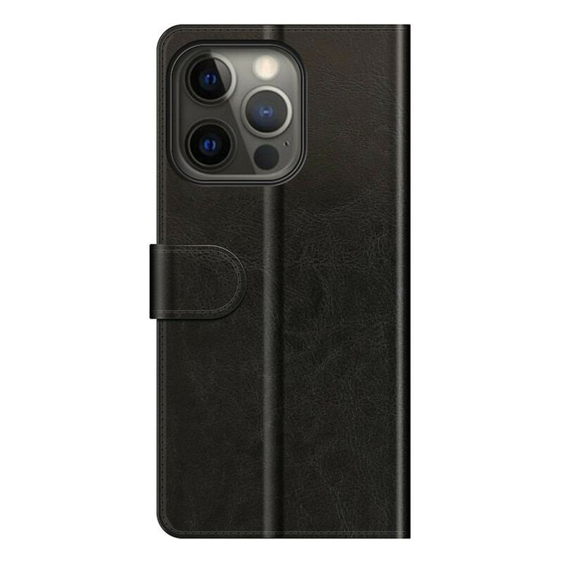 Capa De Couro Para iPhone 13 Pro Efeito Couro Designer