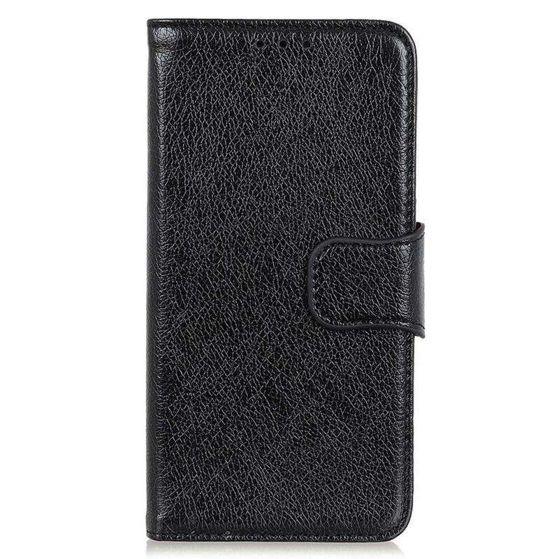 Capa Em Pele Para iPhone 13 Pro Couro Napa Rachado