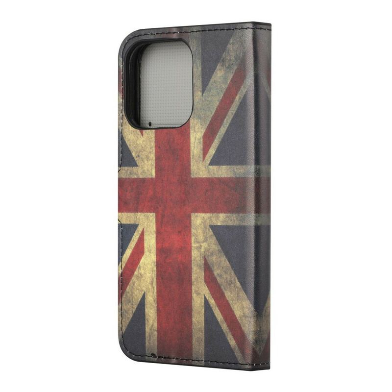 Capa Flip Para iPhone 13 Pro Bandeira Da Inglaterra