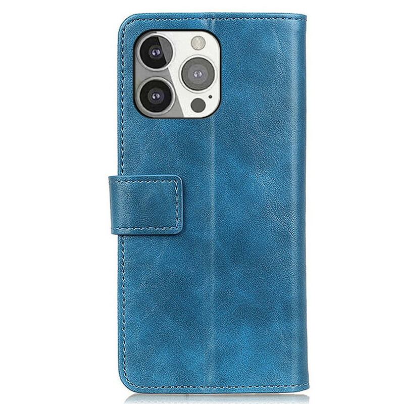 Capa Flip Para iPhone 13 Pro Khazneh Elegância Estilo Couro