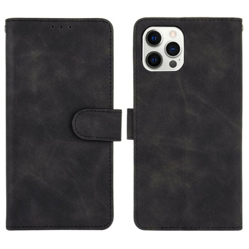 Capa Flip Para iPhone 13 Pro Toque De Pele