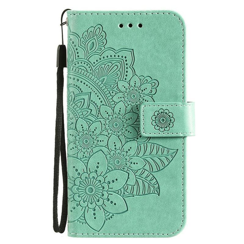 Capa Folio Para iPhone 13 Pro Estampa Floral