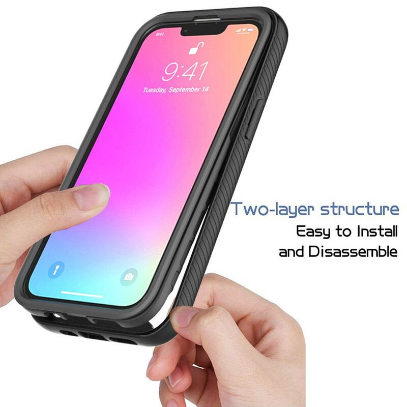 Capa Para iPhone 13 Pro Bordas De Silicone De Design Híbrido