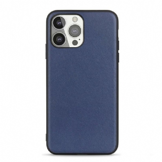 Capa Para iPhone 13 Pro Couro Lichia Genuíno