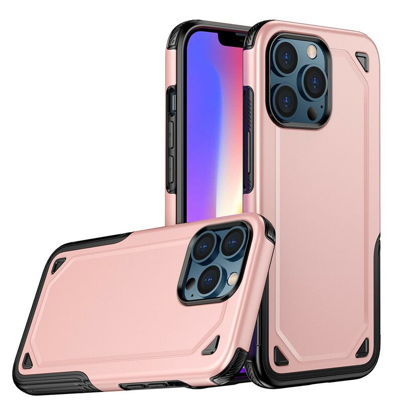 Capa Para iPhone 13 Pro Efeito De Metal De Armadura