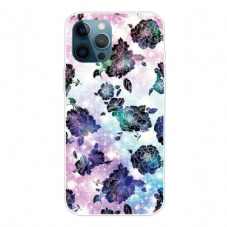 Capa Para iPhone 13 Pro Flores Intensas