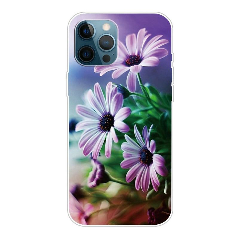 Capa Para iPhone 13 Pro Flores Realistas