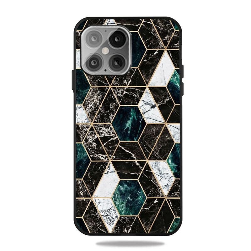 Capa Para iPhone 13 Pro Geometria De Mármore