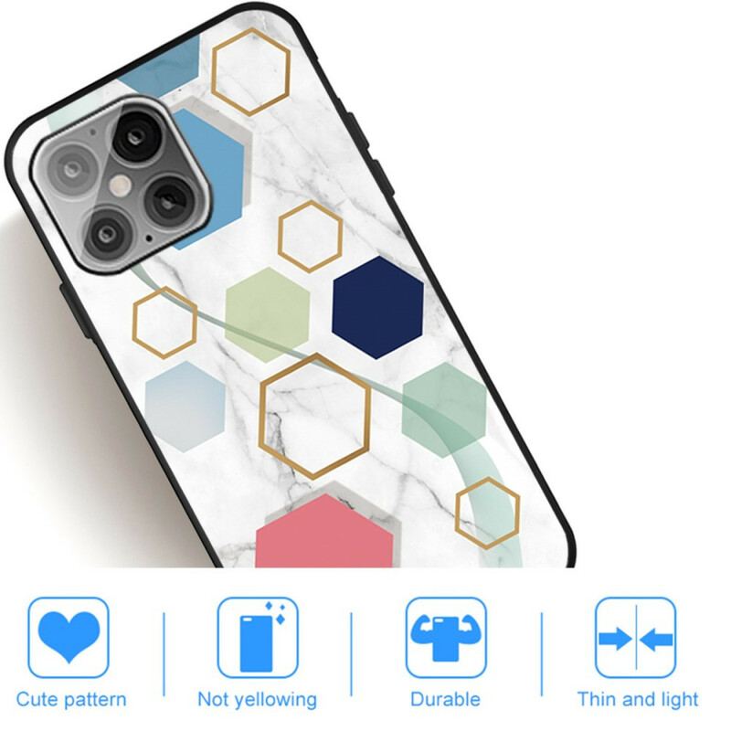 Capa Para iPhone 13 Pro Geometria De Mármore