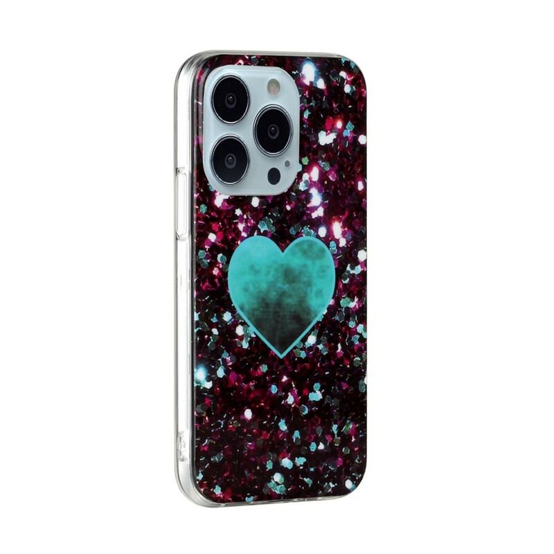 Capa Para iPhone 13 Pro Glitter Mármore