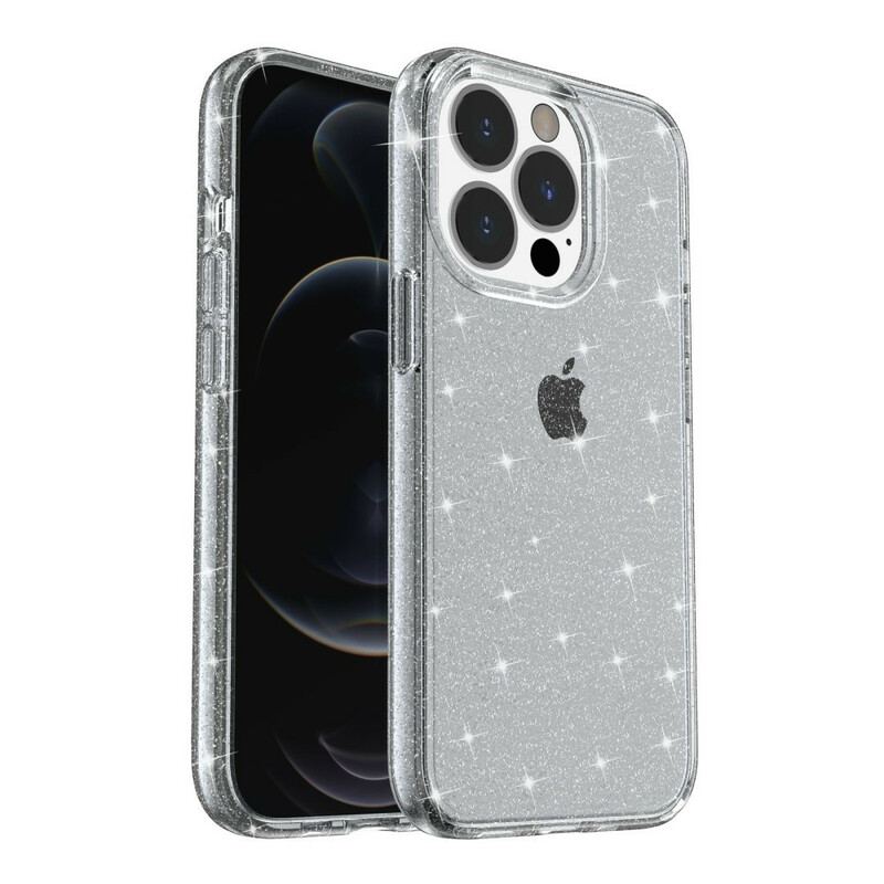 Capa Para iPhone 13 Pro Lantejoulas Transparentes