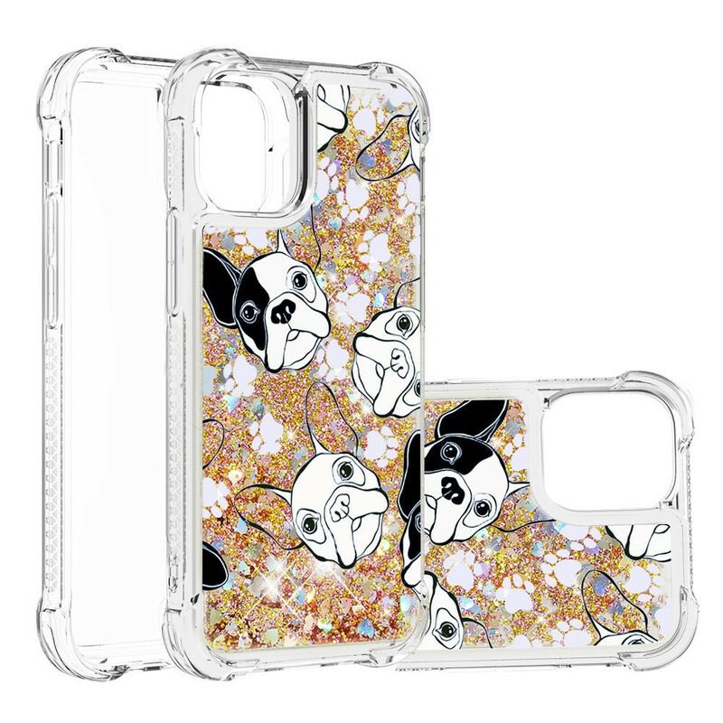 Capa Para iPhone 13 Pro Mr Dog Lantejoulas