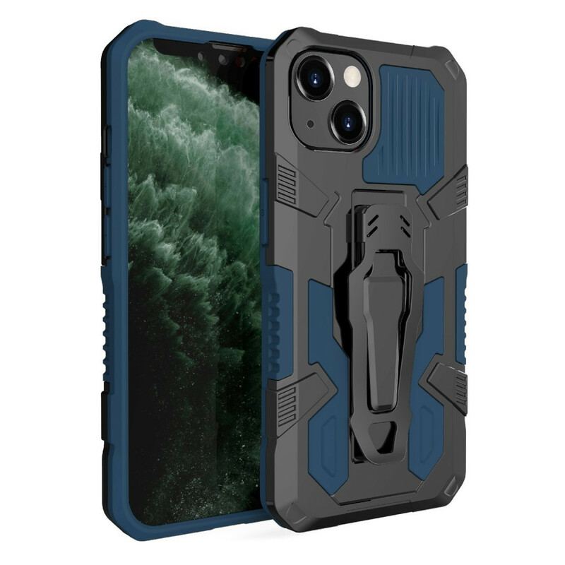 Capa Para iPhone 13 Pro Robô Com Clipe De Cinto