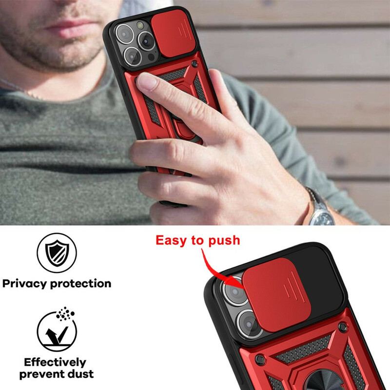 Capa Para iPhone 13 Pro Suporte E Protetores De Lente