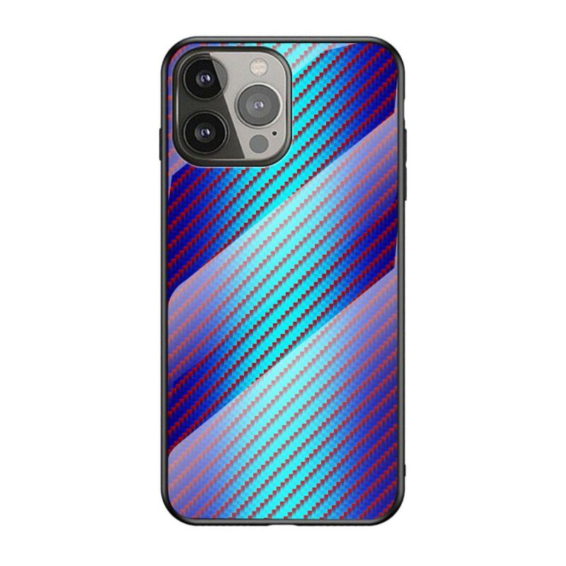 Capa Para iPhone 13 Pro Vidro Temperado De Fibra De Carbono