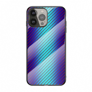 Capa Para iPhone 13 Pro Vidro Temperado De Fibra De Carbono