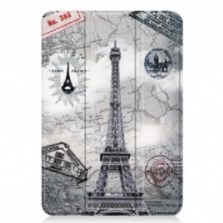 Capa De Celular Para iPad Mini 6 (2021) Torre Eiffel Retrô Reforçada