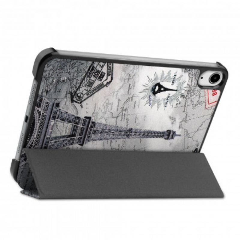 Capa De Celular Para iPad Mini 6 (2021) Torre Eiffel Retrô Reforçada