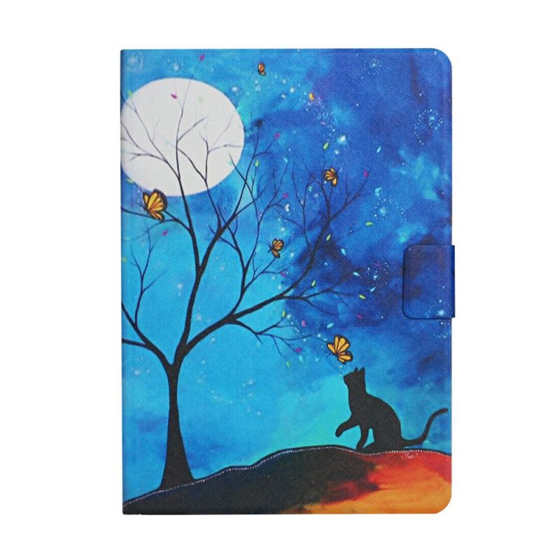 Capa De Couro Para iPad Mini 6 (2021) Árvore Para A Lua E O Sol