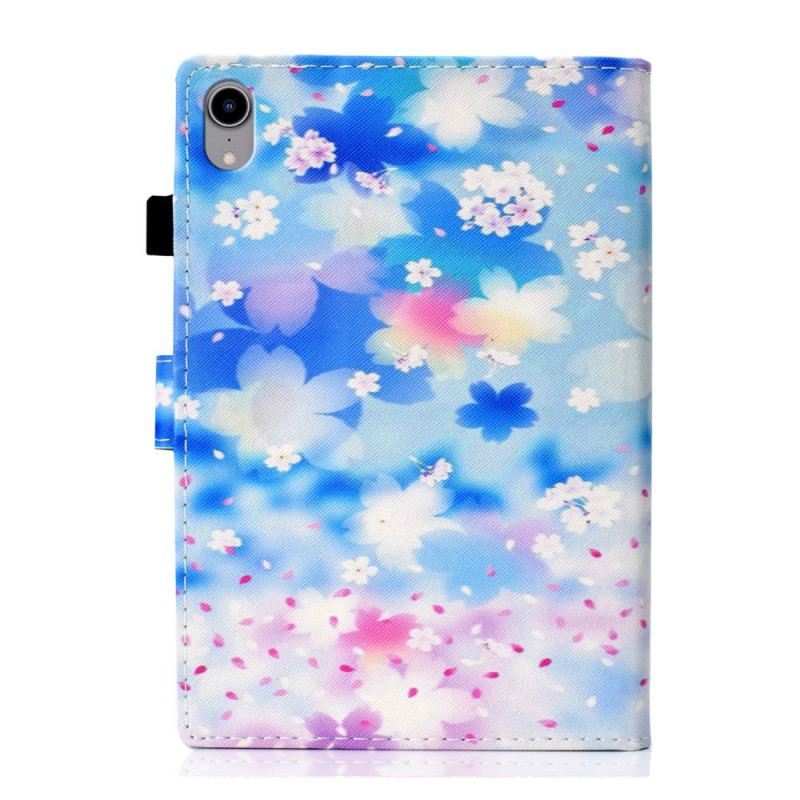 Capa De Couro Para iPad Mini 6 (2021) Flores Em Aquarela