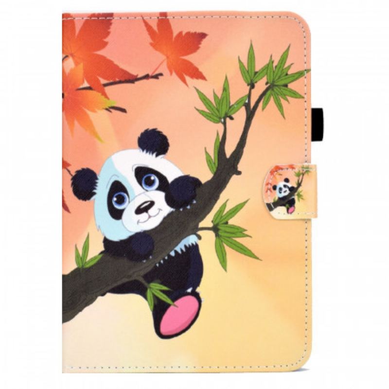 Capa De Couro Para iPad Mini 6 (2021) Panda Fofo