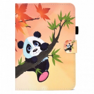 Capa De Couro Para iPad Mini 6 (2021) Panda Fofo