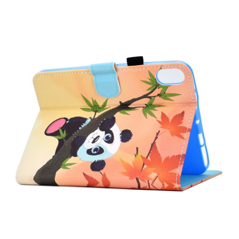 Capa De Couro Para iPad Mini 6 (2021) Panda Fofo