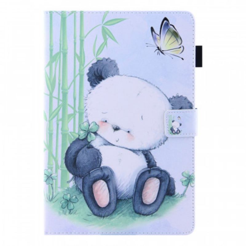 Capa De Couro Para iPad Mini 6 (2021) Panda Fofo