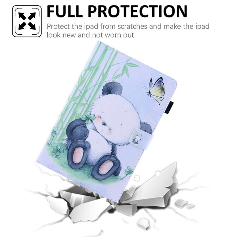 Capa De Couro Para iPad Mini 6 (2021) Panda Fofo