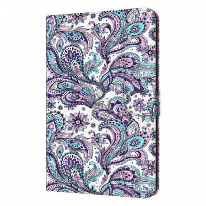 Capa De Couro Para iPad Mini 6 (2021) Ponto De Luz Paisley Padrão