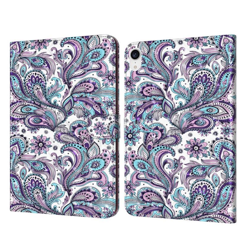 Capa De Couro Para iPad Mini 6 (2021) Ponto De Luz Paisley Padrão