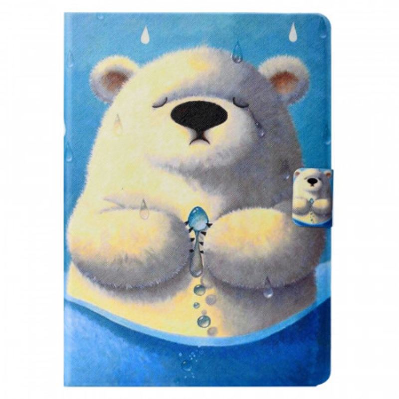 Capa De Couro Para iPad Mini 6 (2021) Urso Polar